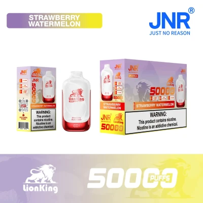 1 Box (5 pcs) Strawberry Watermelon | JNR Lion King 50K Puffs Disposable Vape